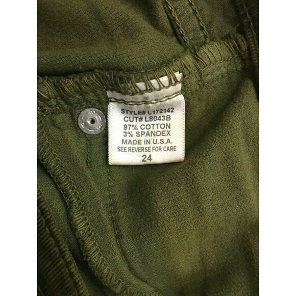 Car Mar LF Olive Green Corduroy Skinny pants - Picture 8 of 8